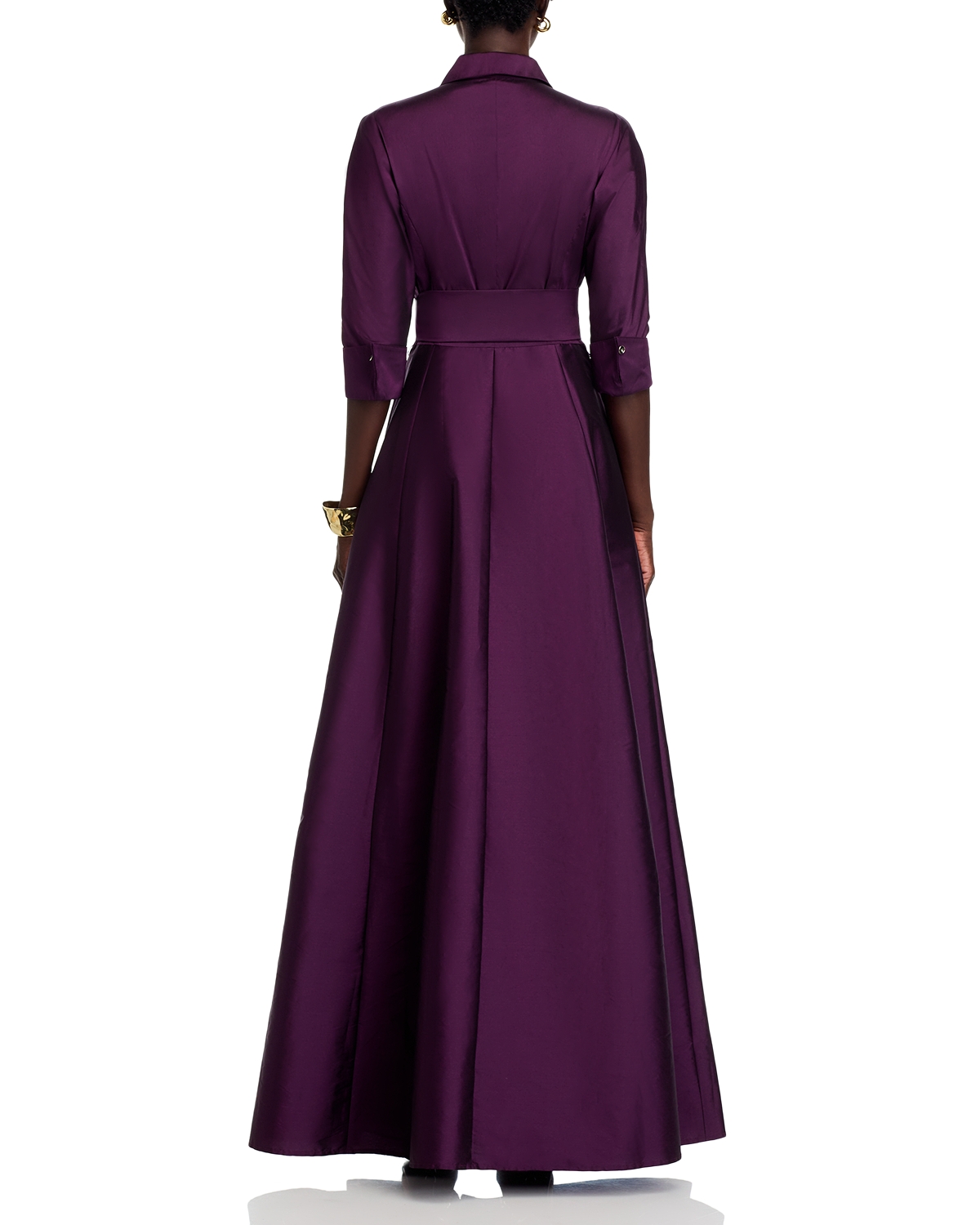 open lace back dress Beaded Strapless With Peplum Mikado Column Skirt Gown – Terijon.com main image 0