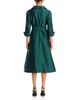 Teri Jon By Rickie Freeman Teri Jon by Rickie Freeman Taffeta Knotch Collar Belted Shirt Dress - 4