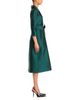 Teri Jon By Rickie Freeman Teri Jon by Rickie Freeman Taffeta Knotch Collar Belted Shirt Dress - 5