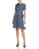 Teri Jon By Rickie Freeman Teri Jon by Rickie Freeman Tweed Short Sleeve 3D Flower Trim Dress - 2