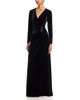 Teri Jon By Rickie Freeman Teri Jon by Rickie Freeman Velvet Beaded Trim Gown - 1