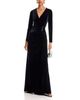 Teri Jon By Rickie Freeman Teri Jon by Rickie Freeman Velvet Beaded Trim Gown - 2