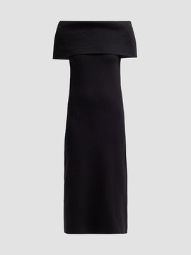 Teri Jon by Rickie Freeman Teri Jon by Rickie Freeman Women's Embellished Knit Off-the-Shoulder Cocktail Dress