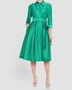 Teri Jon by Rickie Freeman Teri Jon by Rickie Freeman Women's Eyelet Taffeta Cocktail Shirtdress - 4