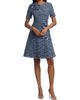 Teri Jon by Rickie Freeman Women's 3D Floral Appliqué Tweed Mini Cocktail Dress - 2