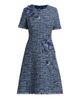 Teri Jon by Rickie Freeman Women's 3D Floral Appliqué Tweed Mini Cocktail Dress - 8