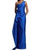 Teri Jon by Rickie Freeman Women's 3D Floral Tonal Jacquard One-Shoulder Gown - 3