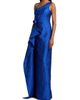Teri Jon by Rickie Freeman Women's 3D Floral Tonal Jacquard One-Shoulder Gown - 4