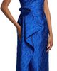 Teri Jon by Rickie Freeman Women's 3D Floral Tonal Jacquard One-Shoulder Gown - 6