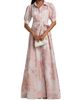 Teri Jon by Rickie Freeman Women's Brocade Shirtwaist Gown - 3