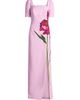 Teri Jon by Rickie Freeman Women's Digital Flower Print Crepe Column Gown - 1