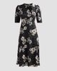 Teri Jon by Rickie Freeman Women's Embellished Floral Cocktail Midi Dress - 6
