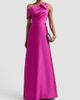 Teri Jon by Rickie Freeman Women's Embellished One-Shoulder Mikado Gown - 2