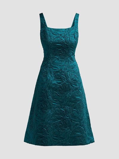 Teri Jon by Rickie Freeman Women's Embossed Jacquard Mini Dress