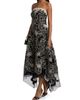 Teri Jon by Rickie Freeman Women's Embroidered High-Low Tea-Length Dress - 2