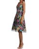 Teri Jon by Rickie Freeman Women's Floral Sequinned Embroidered Tulle Cocktail Dress - 4