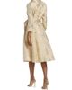 Teri Jon by Rickie Freeman Women's Metallic Floral Jacquard Midi-Shirtdress - 5