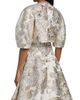 Teri Jon by Rickie Freeman Women's Metallic Jacquard Crop Bolero - 5