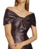 Teri Jon by Rickie Freeman Women's Off-The-Shoulder Metallic Gown - 6