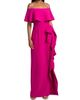 Teri Jon by Rickie Freeman Women's Ruffled Bow-Detail Off-the-Shoulder Gown - 2