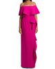 Teri Jon by Rickie Freeman Women's Ruffled Bow-Detail Off-the-Shoulder Gown - 3