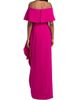 Teri Jon by Rickie Freeman Women's Ruffled Bow-Detail Off-the-Shoulder Gown - 5