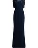 Teri Jon by Rickie Freeman Women's Tafetta Off-The-Shoulder Crepe Column Gown - 1