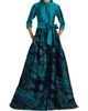 Teri Jon by Rickie Freeman Women's Wave Jacquard Shirtwaist Gown - 3