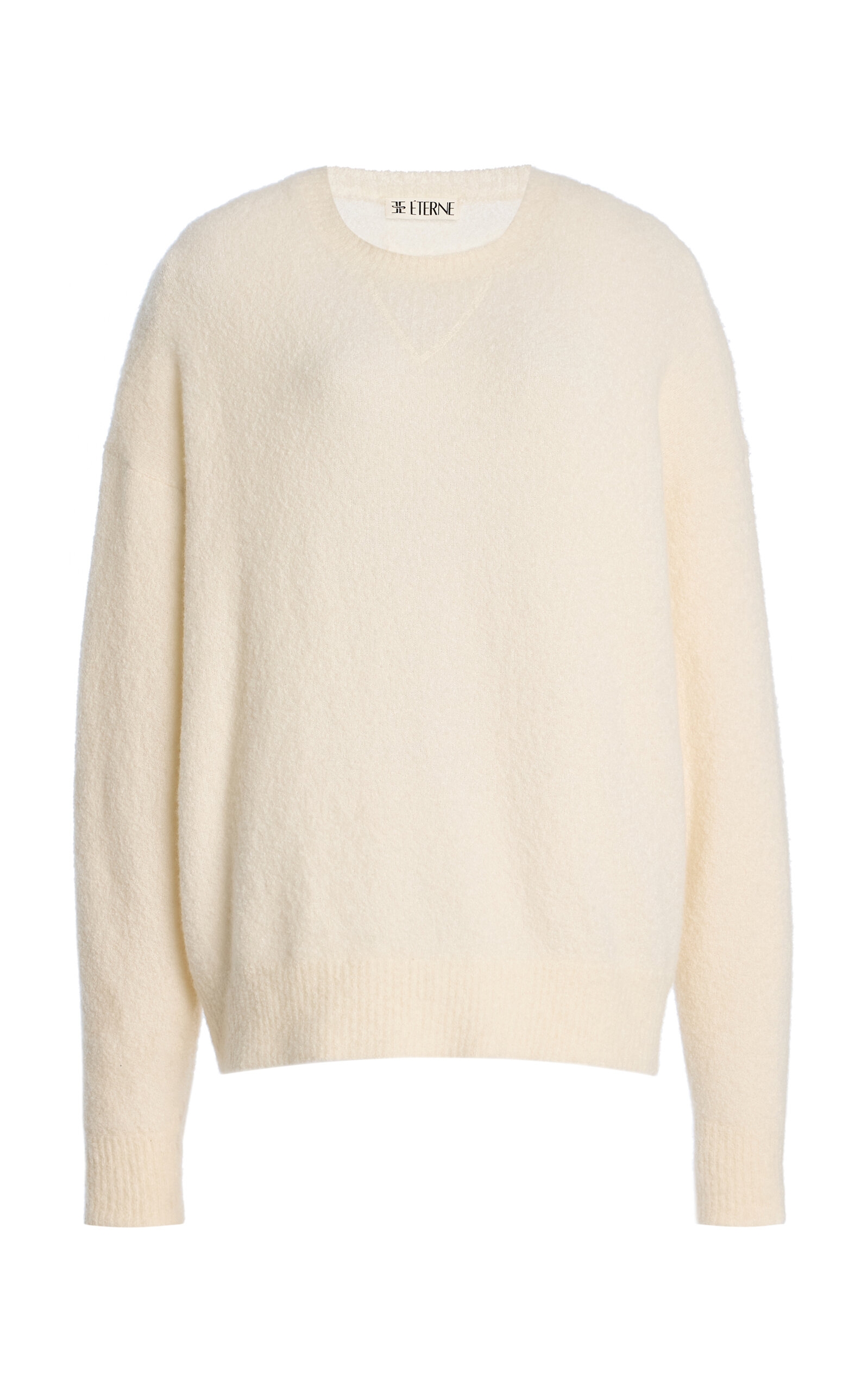 Éterne Éterne Brock CashmereBlend Sweater White S/M