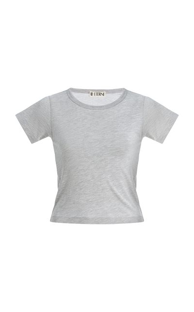 Éterne Éterne Chloe Cropped CottonBlend Baby Tee