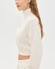 Éterne Éterne Cropped Half-Zip Sweatshirt Bone - 4