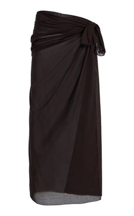 Éterne Éterne Esme Cotton Maxi Sarong Brown OS