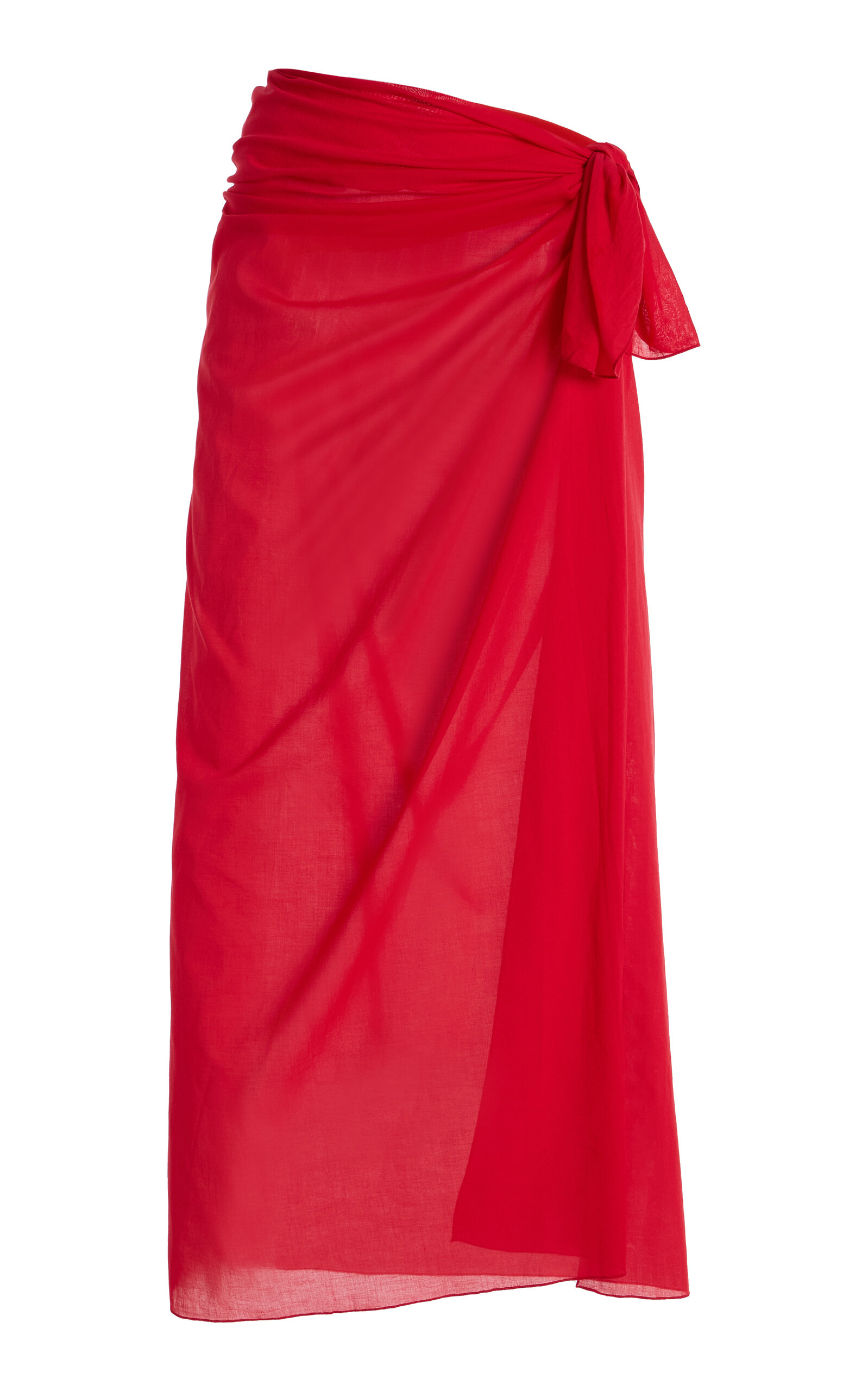 Éterne Éterne Esme Cotton Maxi Sarong Red OS