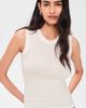 Éterne Éterne Fitted Muscle Tank Top Ivory - 2