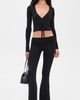 Éterne Éterne Fold Over Flare Pants Black - 5