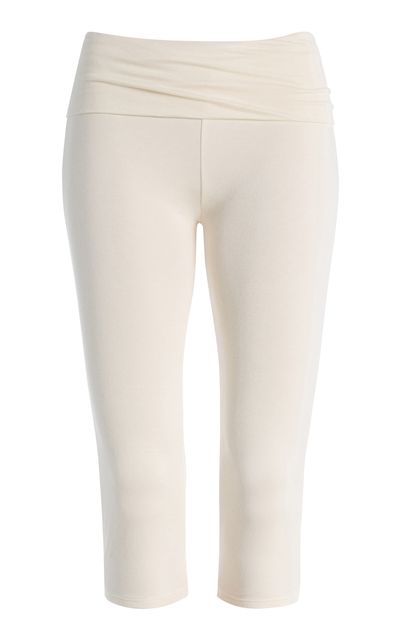 Éterne Éterne Foldover Jersey Capri Leggings