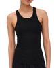 Éterne Éterne High Neck Fitted Tank Black - 1