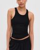 Éterne Éterne High Neck Fitted Tank Black - 2