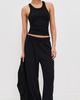 Éterne Éterne High Neck Fitted Tank Black - 5