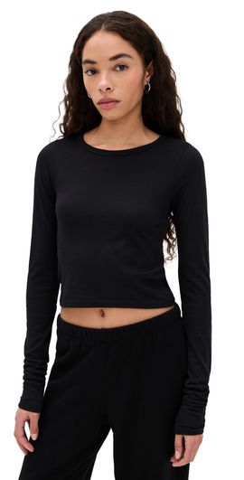 Éterne Éterne Long Sleeve Baby Tee Black