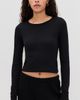 Éterne Éterne Long Sleeve Baby Tee Black - 2