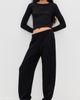 Éterne Éterne Long Sleeve Baby Tee Black - 5