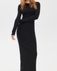 Éterne Eterne Long Sleeve Crewneck Maxi Dress Black XS - 2