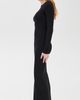 Éterne Eterne Long Sleeve Crewneck Maxi Dress Black XS - 4