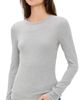 Éterne Éterne Long Sleeve Fitted Top Heather Grey - 1