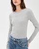 Éterne Éterne Long Sleeve Fitted Top Heather Grey - 2