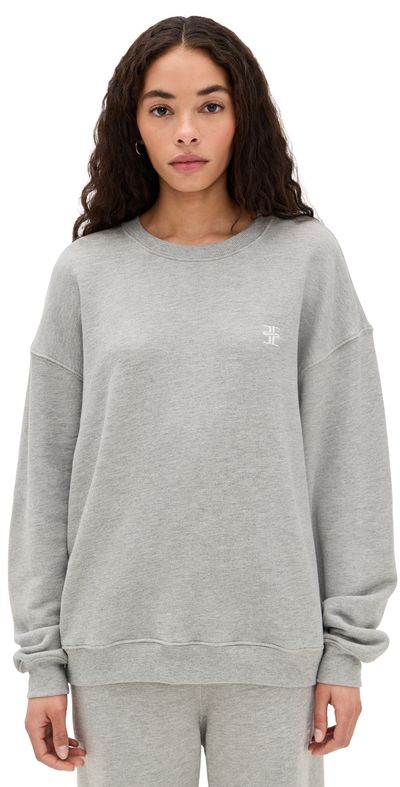 Éterne Éterne Oversized Crew Neck Sweatshirt Heather Grey