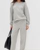 Éterne Éterne Oversized Crew Neck Sweatshirt Heather Grey - 5
