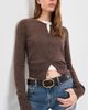 Éterne Éterne Reese Cashmere Cardigan Mushroom - 2