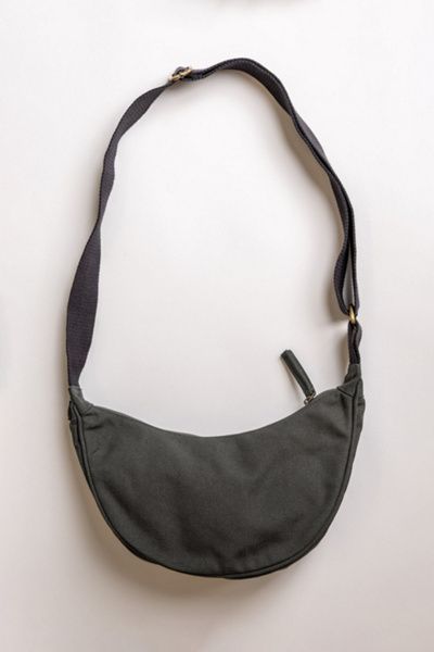 Terra Thread Terra Thread Organic Cotton Crossbody Sling Bag in Charcoal Grey at Urban Outfitters
